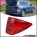 LED Tail Light Lamp Outer Passenger Side for Honda Pilot (2016–2018)