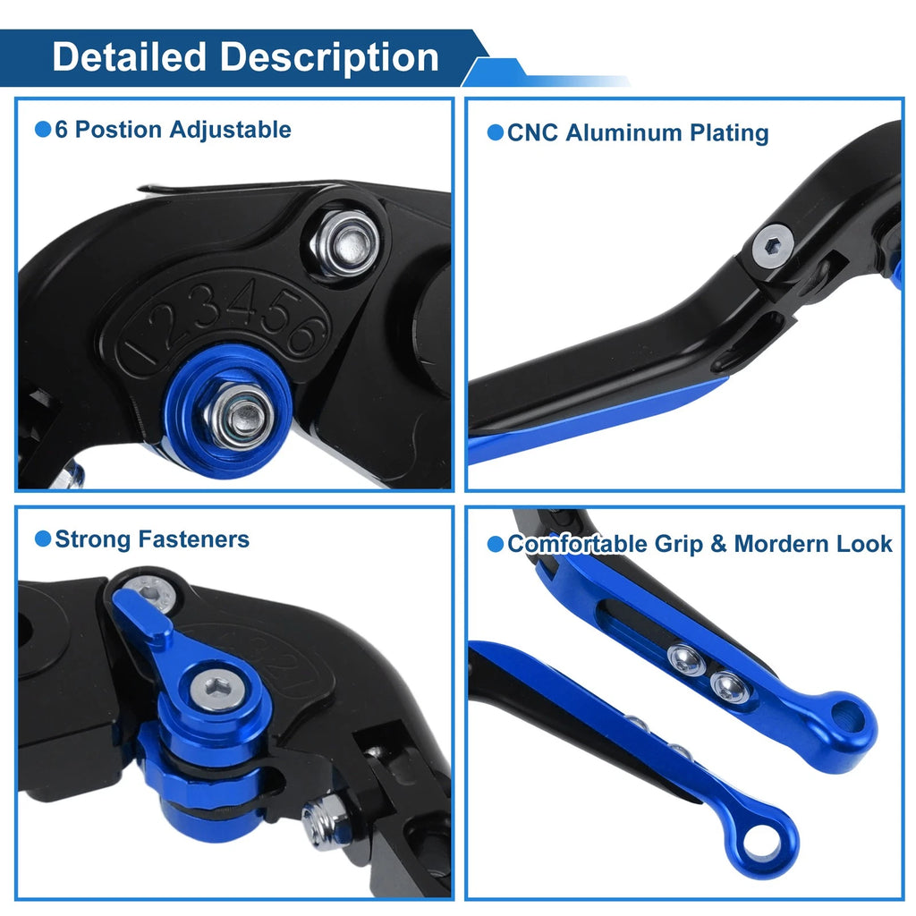 Adjustable Brake Clutch Levers for Honda Rebel CMX 500 300 (2017–2023) Black Blue