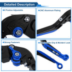 Adjustable Brake Clutch Levers for Honda Rebel CMX 500 300 (2017–2023) Black Blue