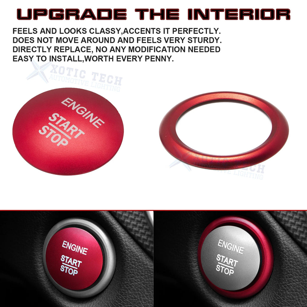 Aluminum Alloy Engine Start Stop Switch Push Button for Mercedes-Benz B, C, E Class (2006-2014)