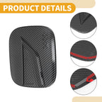 Fuel Tank Door Cap for Toyota Highlander (2022–2025) Carbon Fiber Black