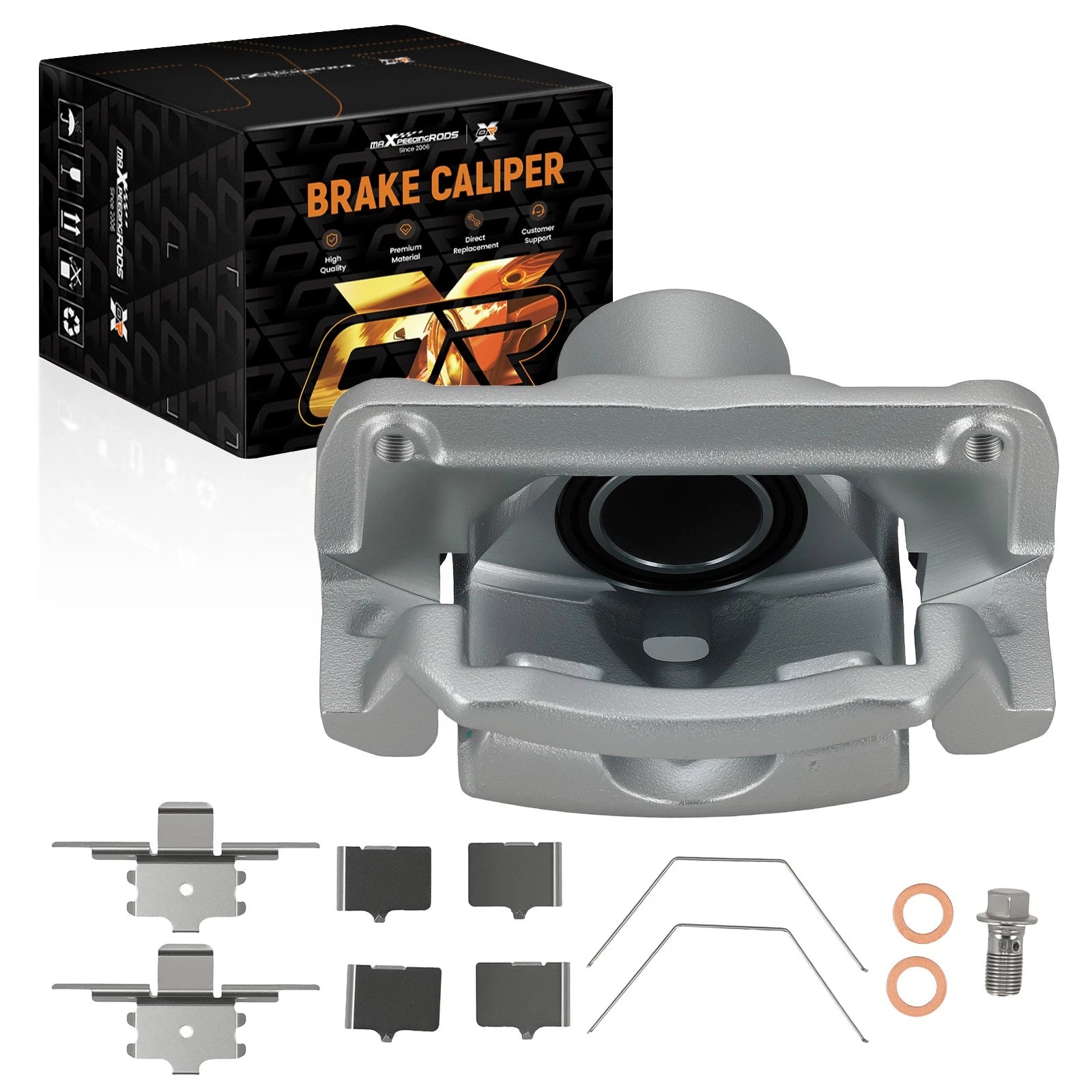 Front Left Brake Caliper 2.25" Piston for Ford Fusion (2006–2012) Mazda 6 (2006–2013)