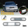 2X White LED License Plate Lights for Mercedes E-Class W124 W201 C-Class W202