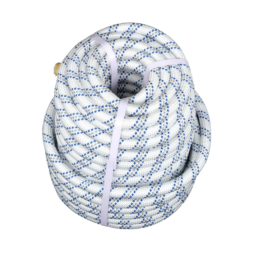 Double Braided Polyester Rope for Rigging (120' x 1/2" & 3/4")