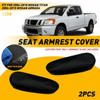 2X Seat Armrest PU Leather Replacement Cover for Nissan Armada (2004–2015)