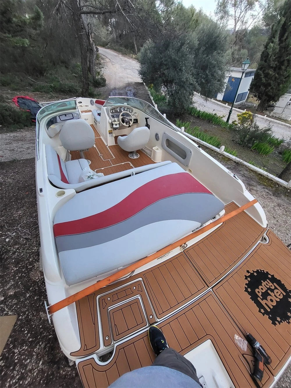 EVA Faux Foam Teak Deck Floor Pad for Rinker Captiva 212 (2003)
