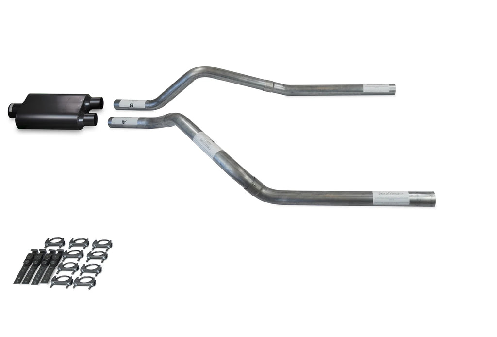 Dual Exhaust Kit for GMC Jimmy (1995–1999) 2.5" 2 Chamber Muffler
