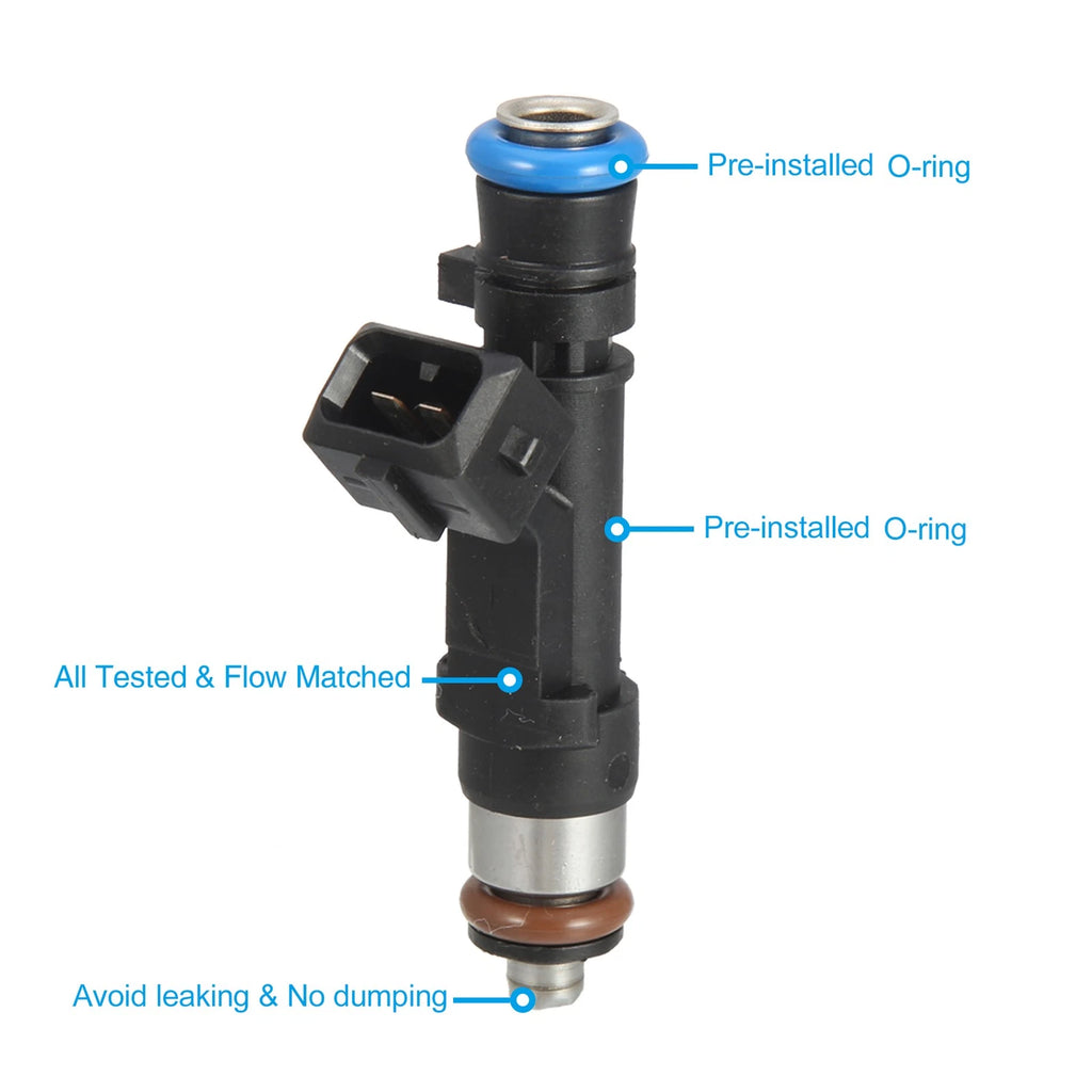 Set of 4 Fuel Injector Nozzles for Chevy Cruze Sonic Trax Encore (2011–2019) 0280158205