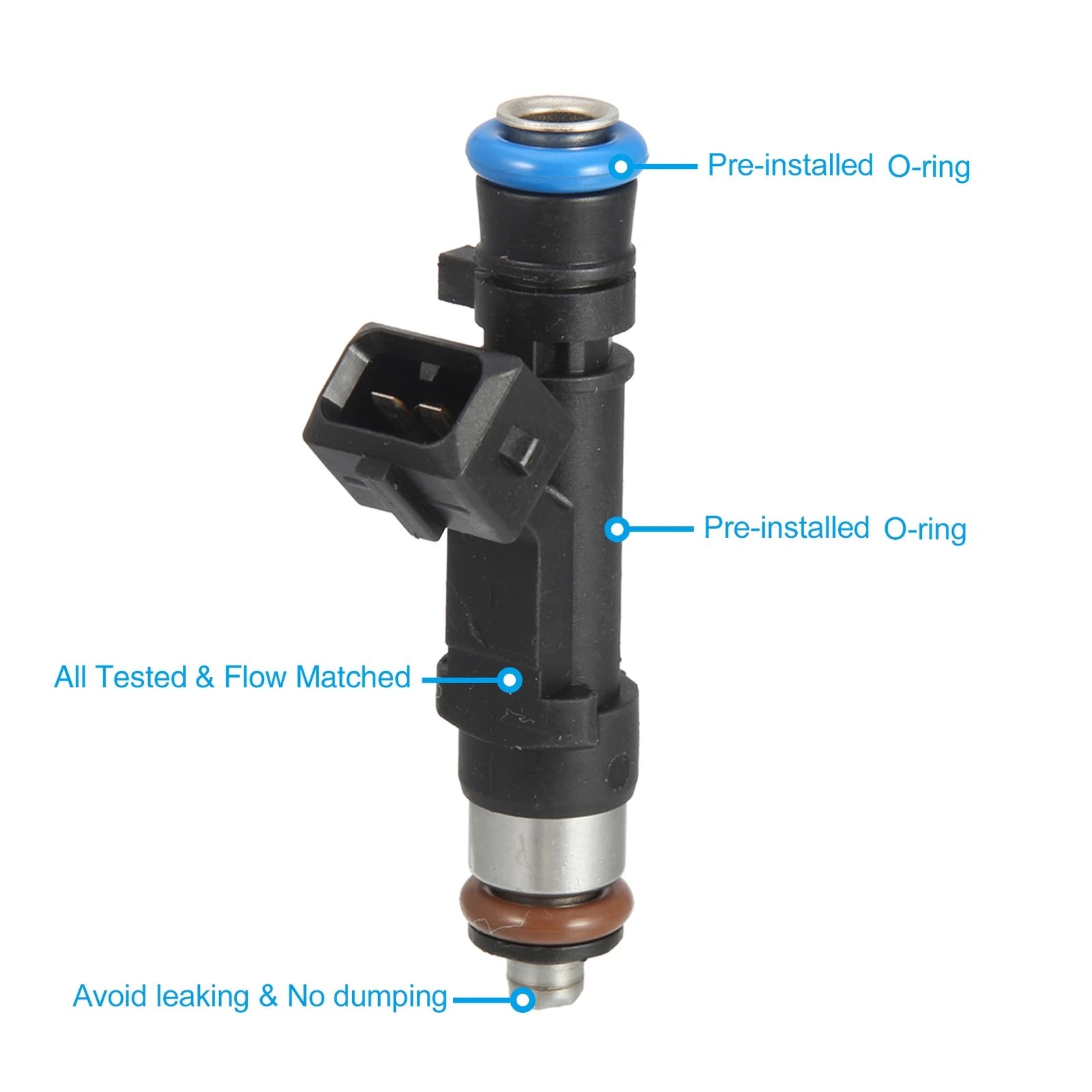Set of 4 Fuel Injector Nozzles for Chevy Cruze Sonic Trax Encore (2011–2019) 0280158205