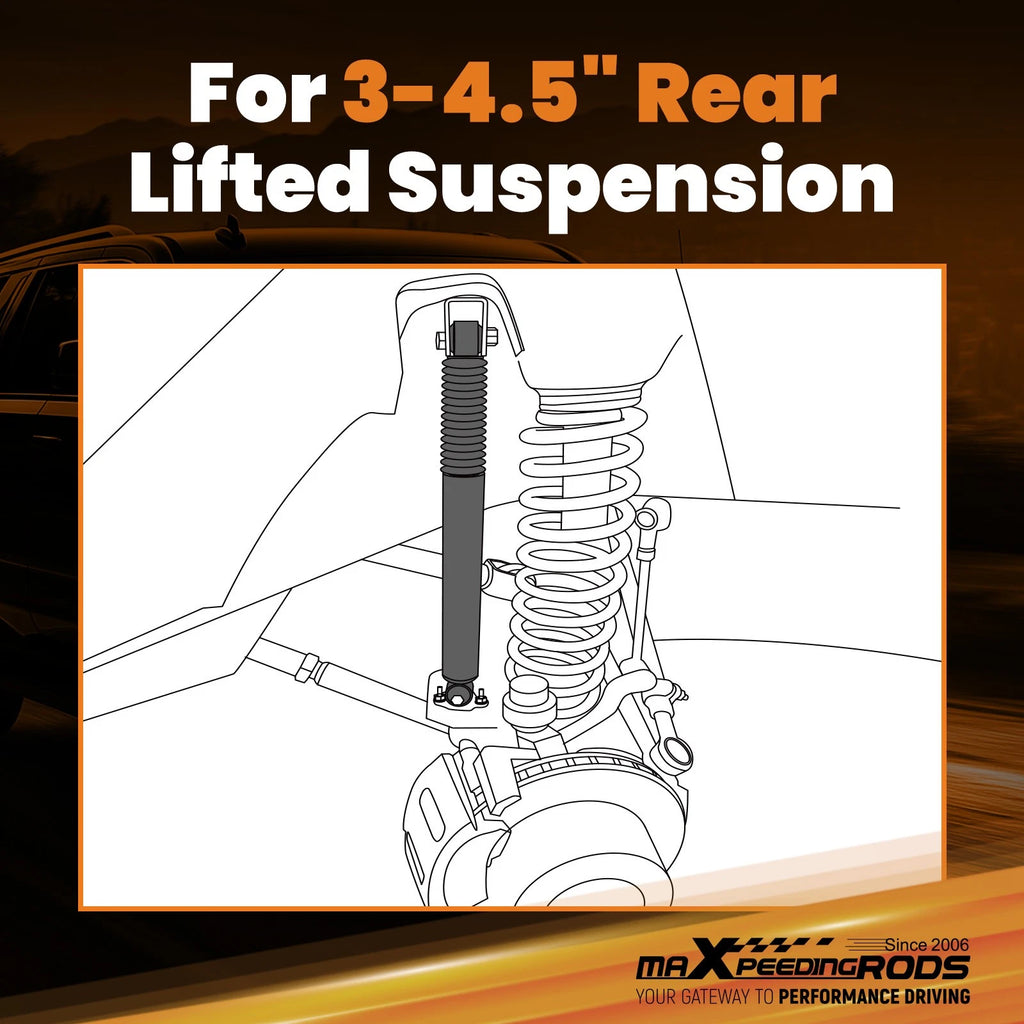 Off-Road Rear Shock for Chevy Tahoe GMC Yukon (2000–2020) 3-4.5" Lift 2WD 4WD