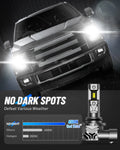 2X 9005 LED Headlight Bulbs for NOVSIGHT (36000LM, 6500K)