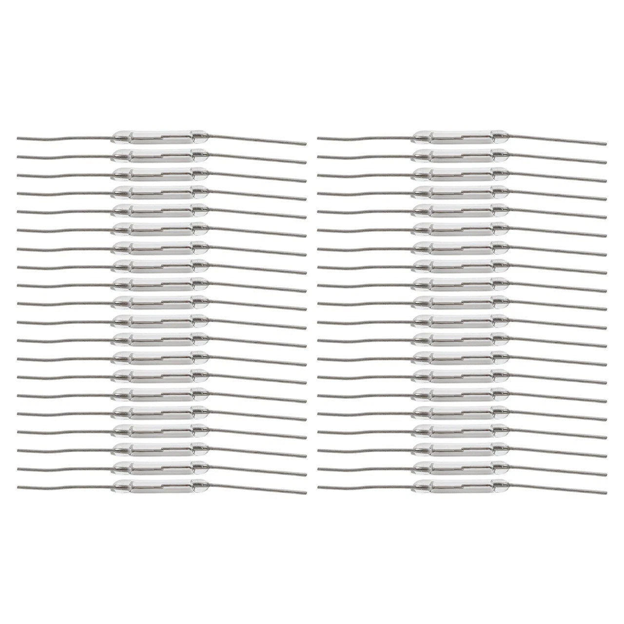 Pack of 40 Glass Reed Switches 2Pin Low Voltage Normally Open for 2 x 14 mm