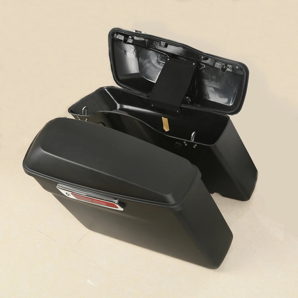 Saddlebag Set w/ Conversion Brackets for Harley Softail Fatboy (1984–2017)