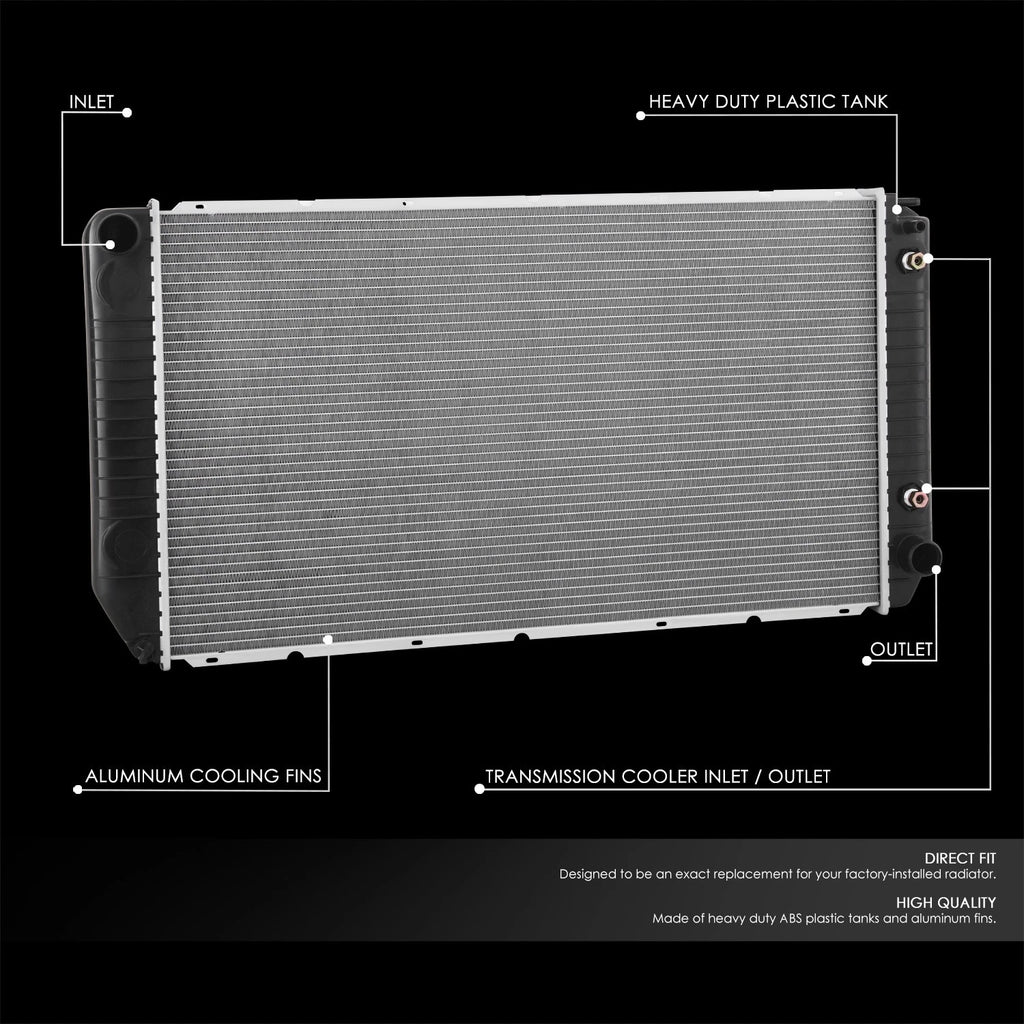 Cooling Radiator for Chevy C1500 Tahoe GMC K2500 Yukon 6.5L Diesel (1994–2002)