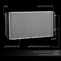 Cooling Radiator for Chevy C1500 Tahoe GMC K2500 Yukon 6.5L Diesel (1994–2002)
