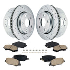 Front & Rear Drilled Rotors for Jeep Wrangler JK (2018–2018)