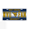 WVU FAN License Plate Tag for West Virginia University (N/A)