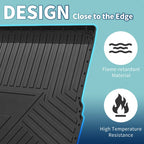 Flat Face Cargo Liner Rear Trunk Mat for Porsche Macan (2014-2024) 1 x TPE