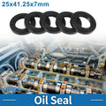 Set of 5 Oil Seal Rotary Shaft Seal Nitrile Rubber 25x41.25x7mm