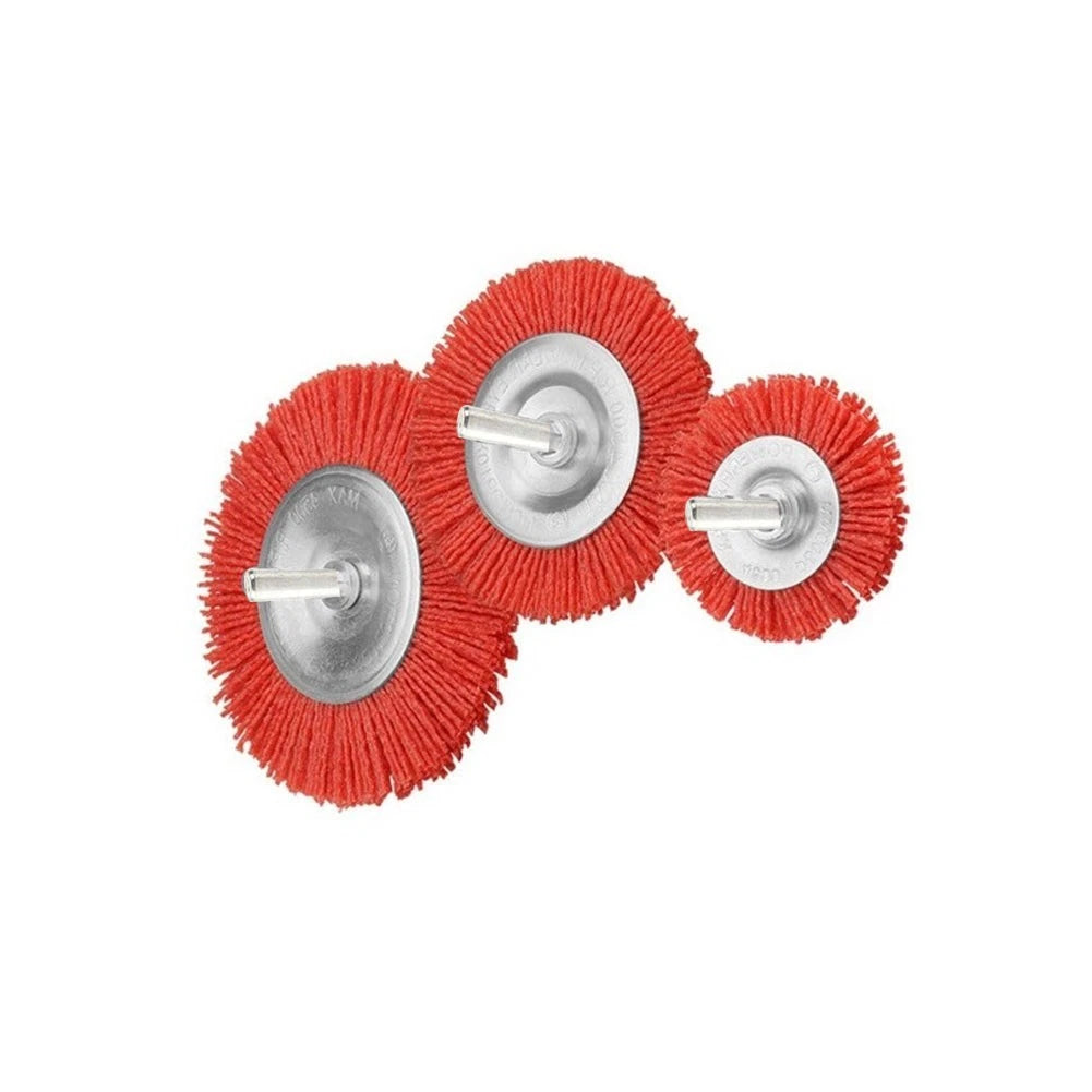Brush Grinding Wheel Set of 3 for Universal Use (50mm/70mm/100mm)