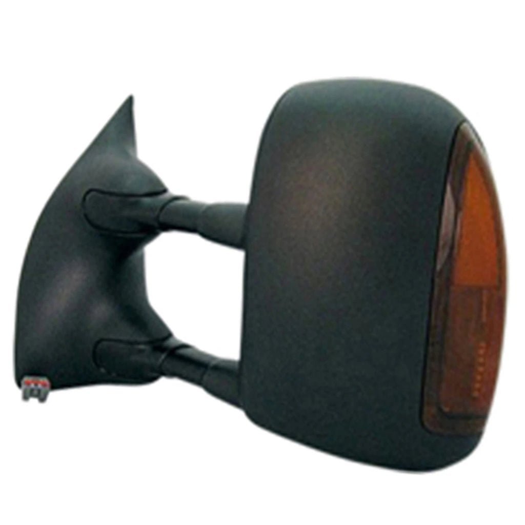 Replacement Driver Power Door Mirror Black Textured w Heated Glass for Ford