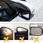 2X Rain Eyebrow Side Mirror Visor for Car