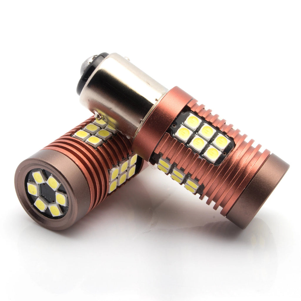 1157 BAY15D Super Bright White LED Backup Reverse Tail Stop Brake Bulbs for  (2000-2009)