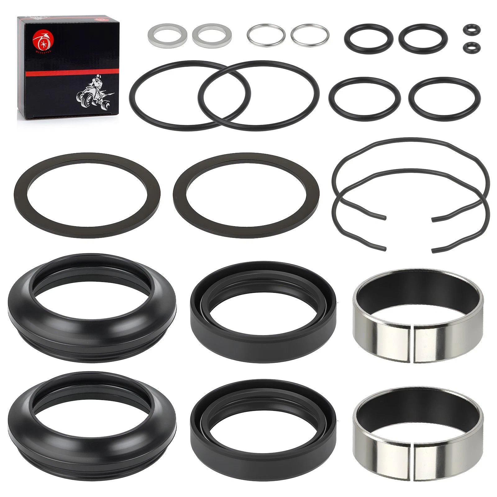 Fork Bushings Dust Seals Oil Seals Kit for Suzuki GSXR600 GSXR750 (2004–2005)