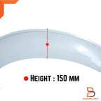 White Pearl QX1 Fender Flares for Nissan Navara NP300 (2021-2023)