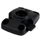 Fishing Rod Holder Deck Mount Base for Kayak (Sliding-Lock, Black)
