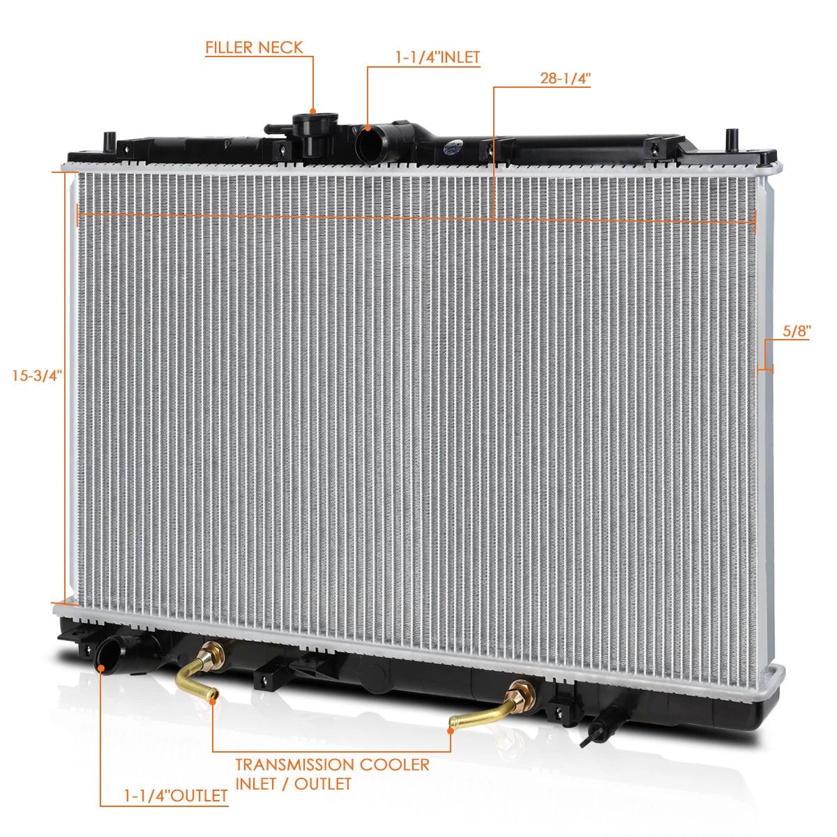Aluminum Core Radiator for Honda Accord V6/Acura TL (1998–2002) DPI-2147