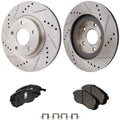 Front Brake Disc and Pad Kit for Nissan Maxima (2002)