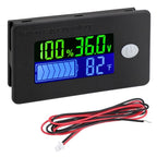 DC Voltmeter and Battery Capacity Tester for E-Bikes Cars RVs Boats