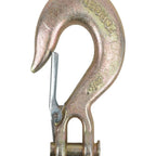 2X Clevis Slip Hook 3/8" Tow Chain Hook with Latch for Trailer Truck