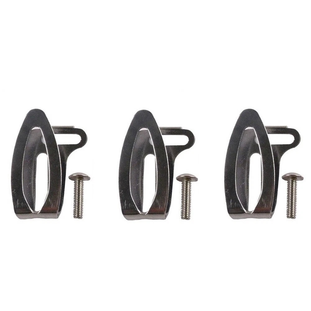 Steel Belt Clips with Screws for Hitachi Cordless Drills (Pack of 3)