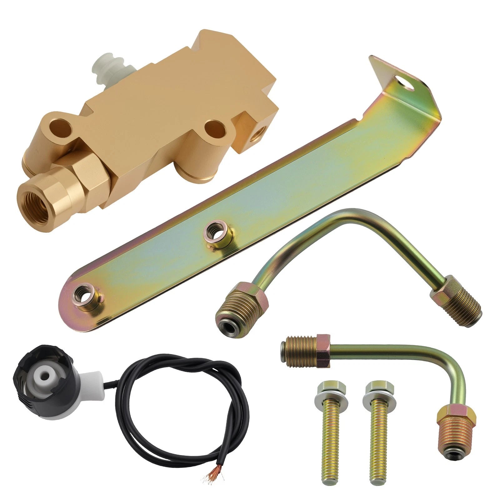 2 Port Brass Brake Proportioning Valve for Chevy Buick Classic Cars (1960–1980)