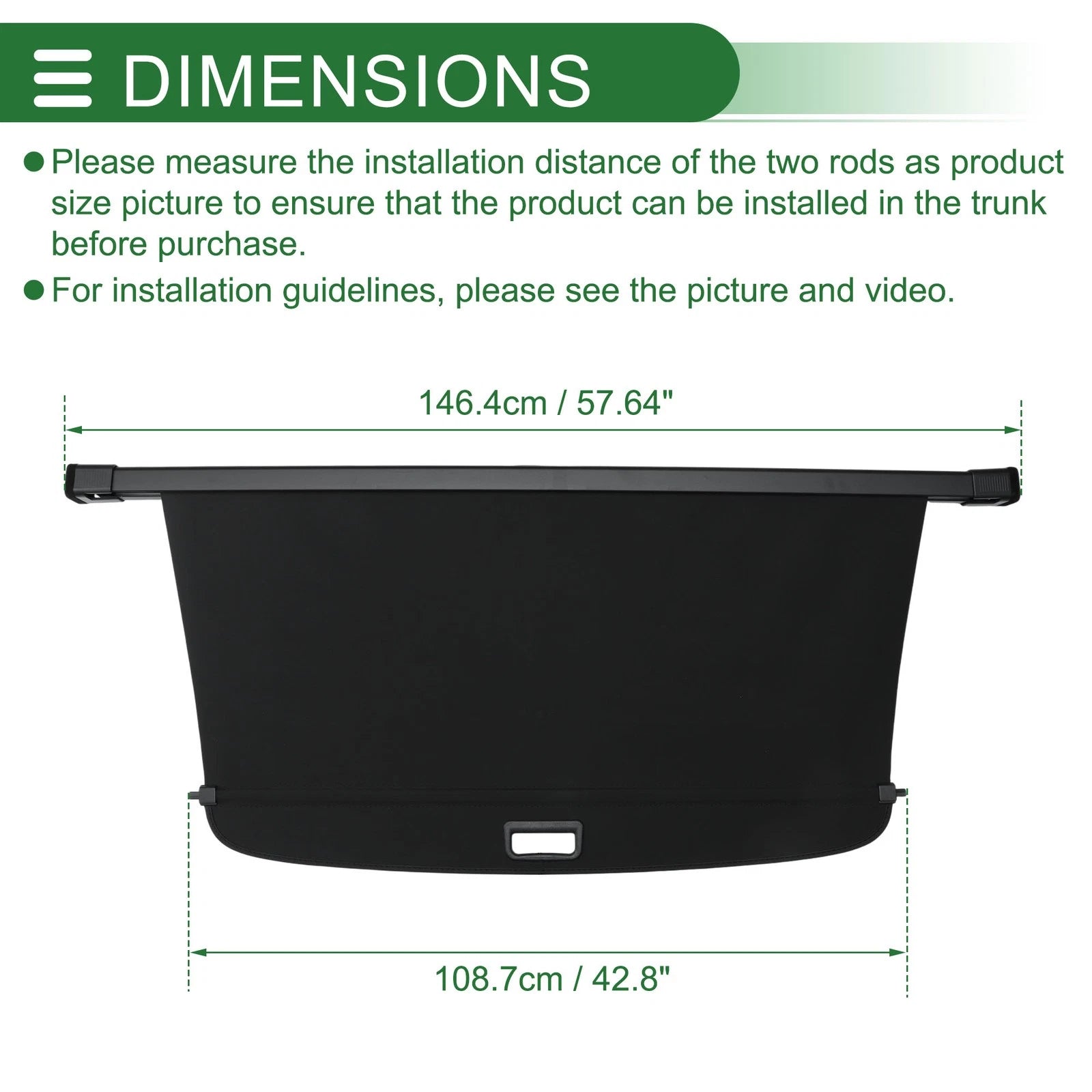 Retractable Cargo Cover for Hyundai Genesis Ioniq 9 (2026) Canvas Black