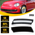 Set of 2 Black Lens White LED Front Side Marker Lights for VW Tiguan (2018–2023), Beetle (2012–2019)
