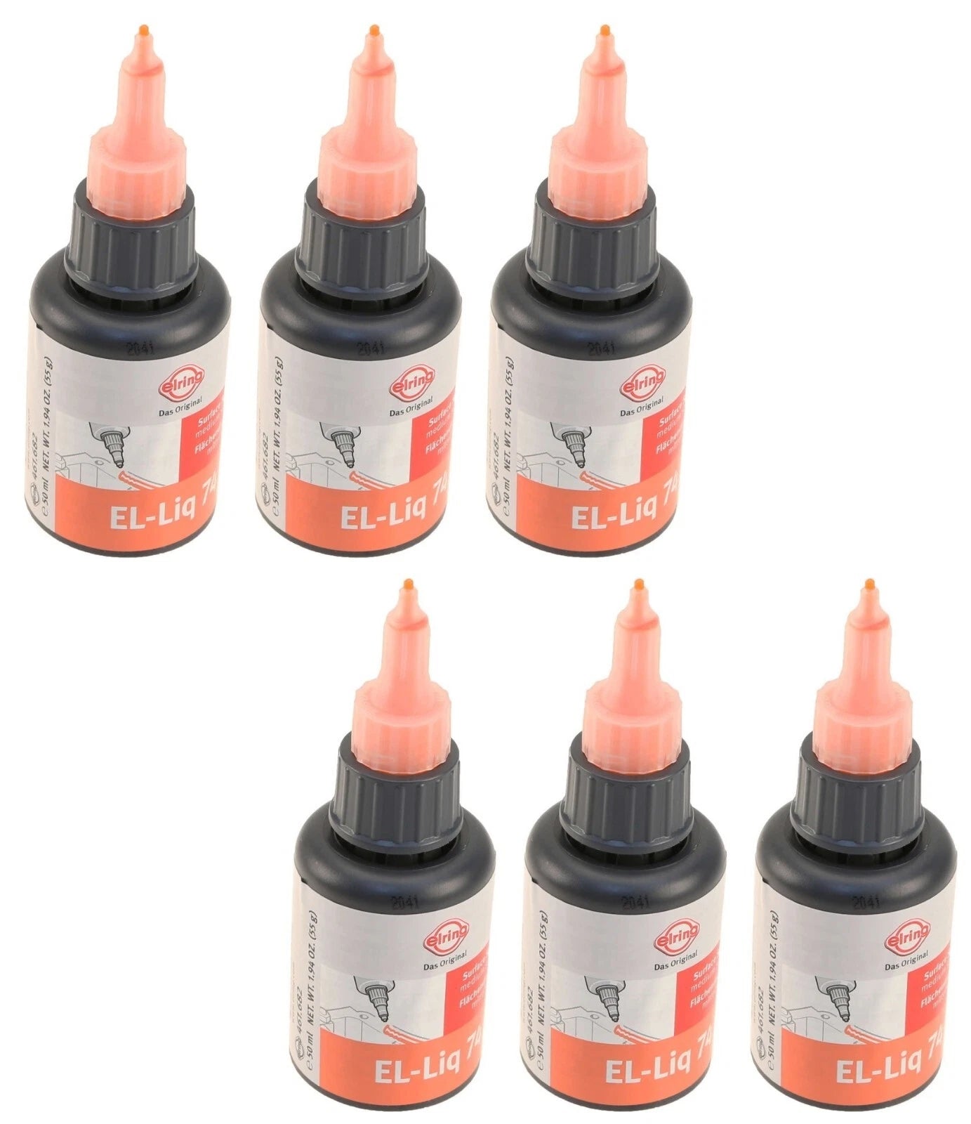 Set of 6 Elring EL-Liq 74 Universal Sealant Engine Gearbox 50ml -55 to +180