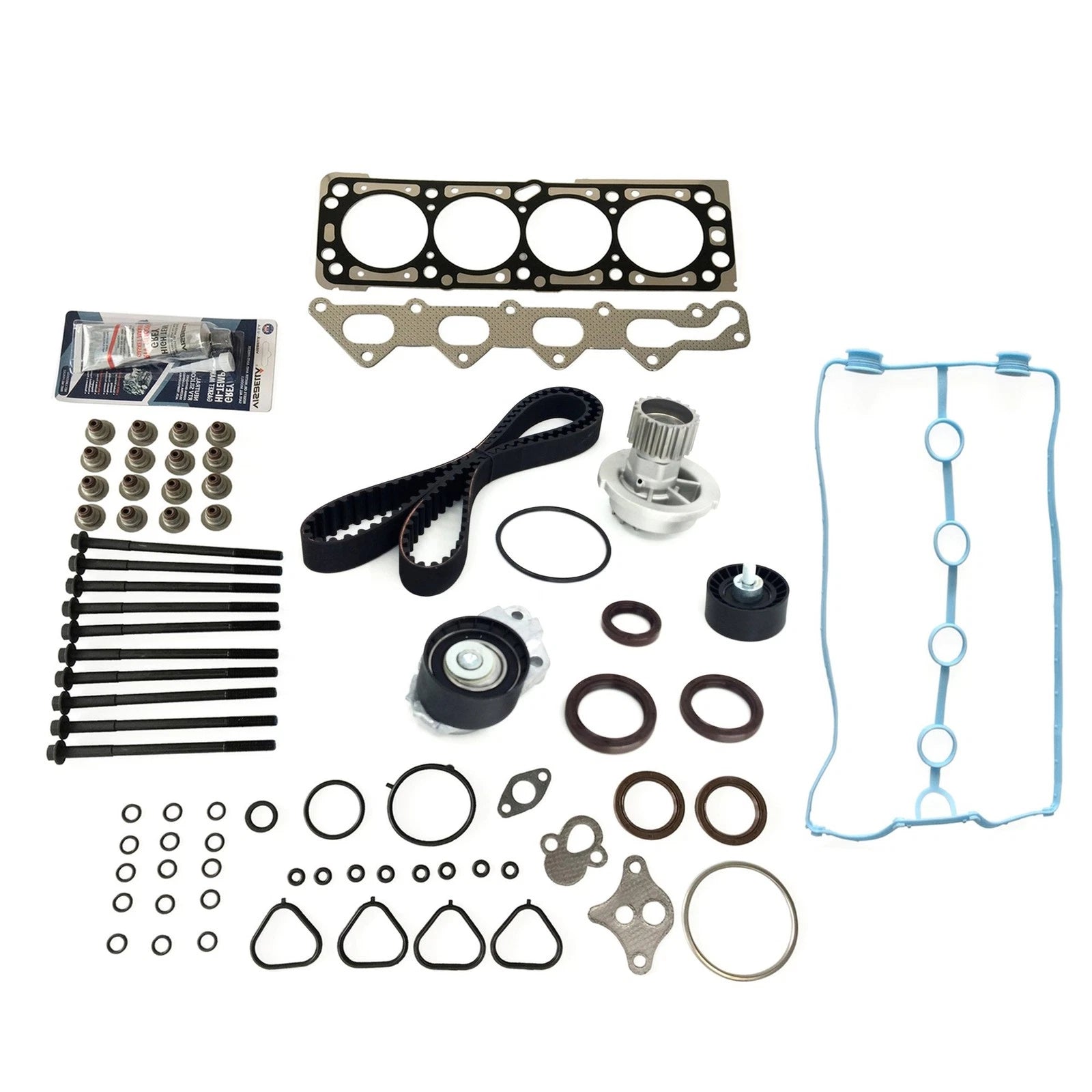Head Gasket Bolts Set & Timing Belt Water Pump Kit for Chevrolet Aveo (2006–2008)