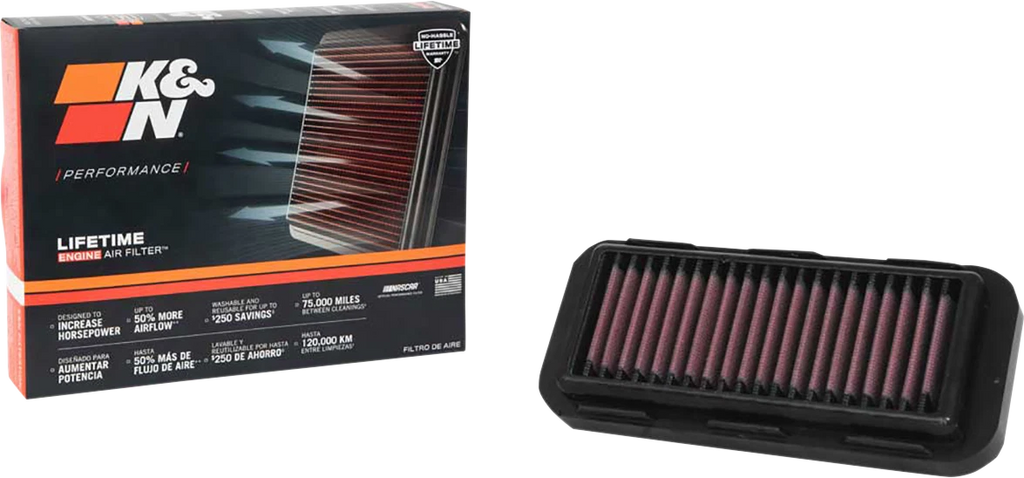 K&N High-Flow Air Filter for Indian PL-1720 (2017–2023)