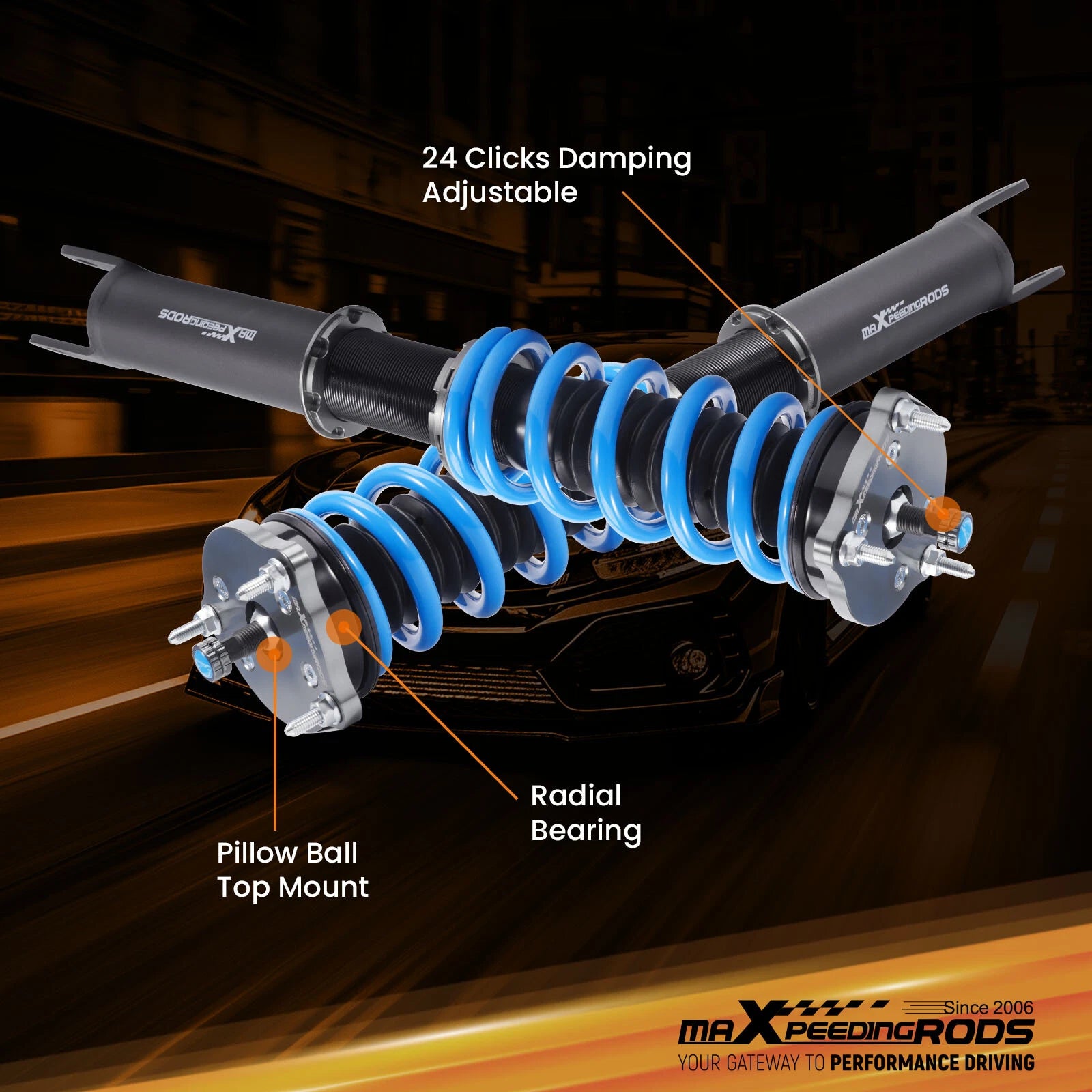 Coilovers Suspension for Mercedes E320 E350 Sedan RWD (2003–2009)