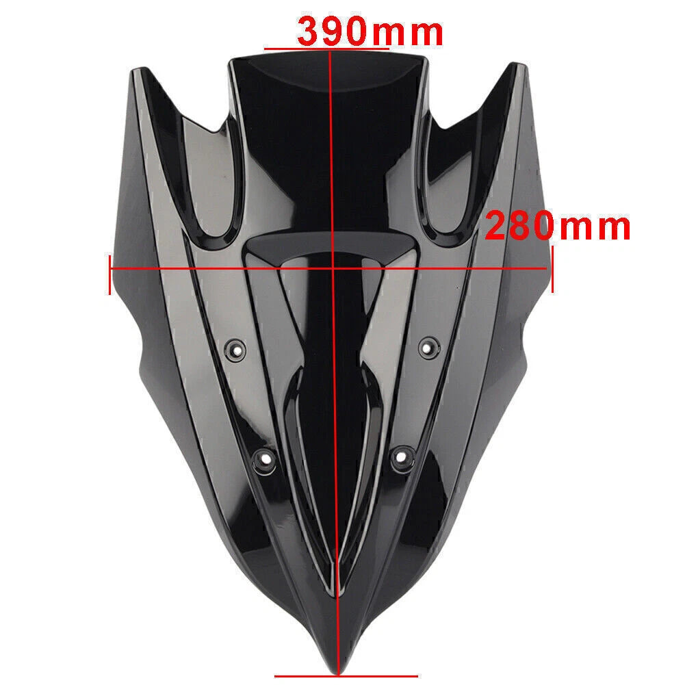 Double Bubble Windshield for Kawasaki Z250 Z300 (2013–2017)