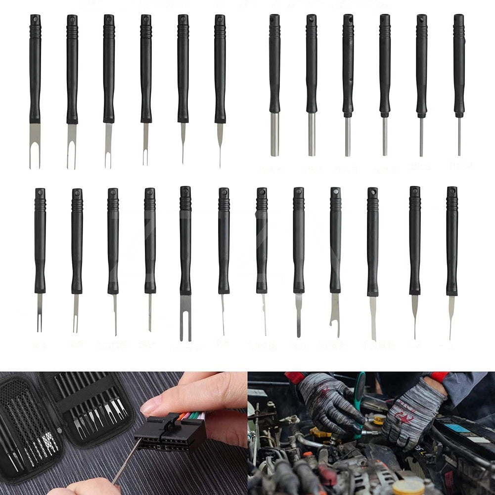 24-Piece Pin Extractor Tool Kit with Storage Box