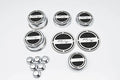 13pc R/T Fluid Cap Covers w/Black Carbon Fiber Vinyl Inlay for 08-19 Challenger