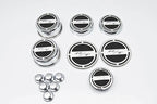 13pc R/T Fluid Cap Covers w/Black Carbon Fiber Vinyl Inlay for 08-19 Challenger