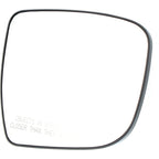 Mirror Glass for Nissan Pathfinder (2017–2020) with Backing Plate, Passenger Side