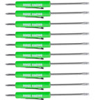 10X Mini Pocket Screwdriver Set with Magnet and Clip