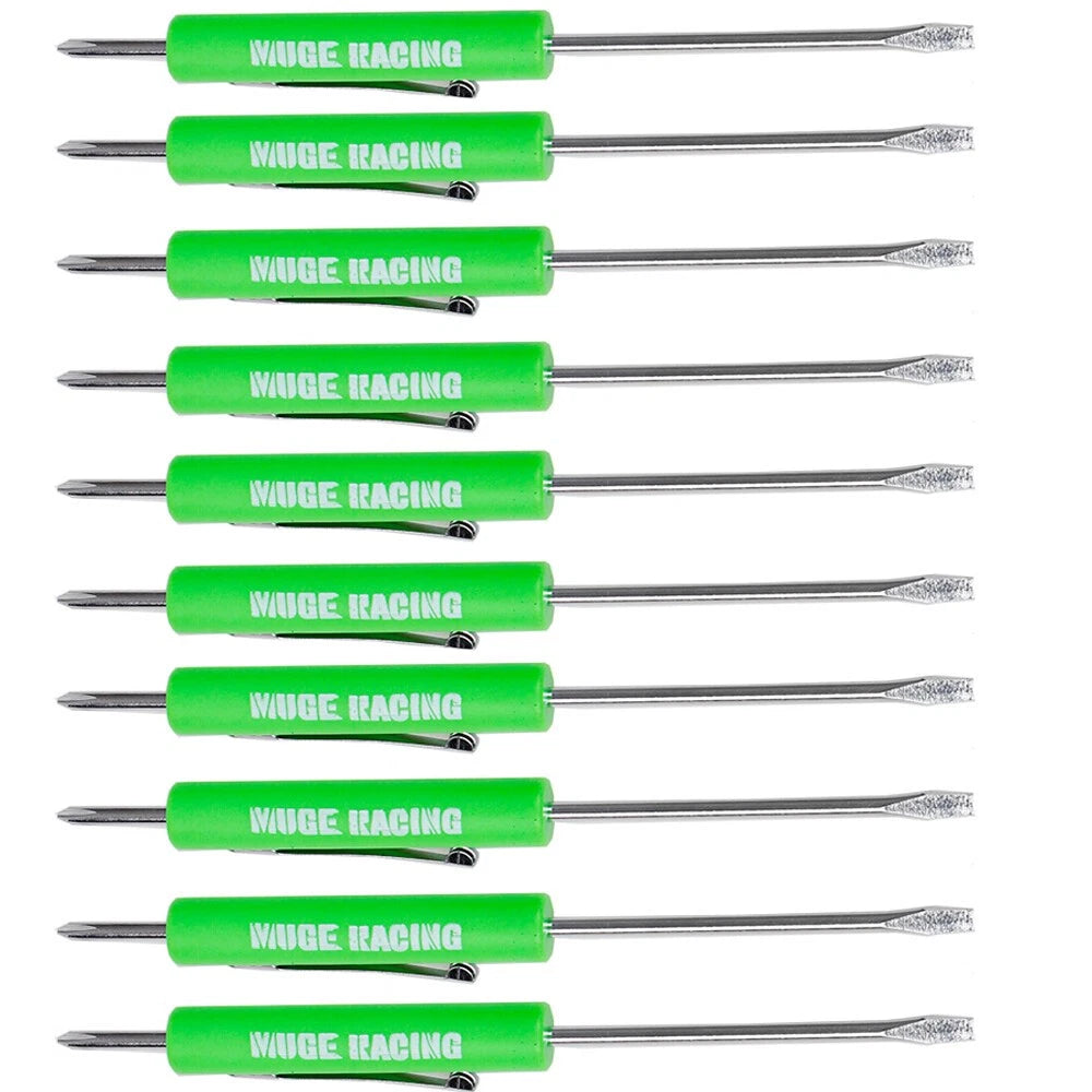 10X Mini Pocket Screwdriver Set with Magnet and Clip