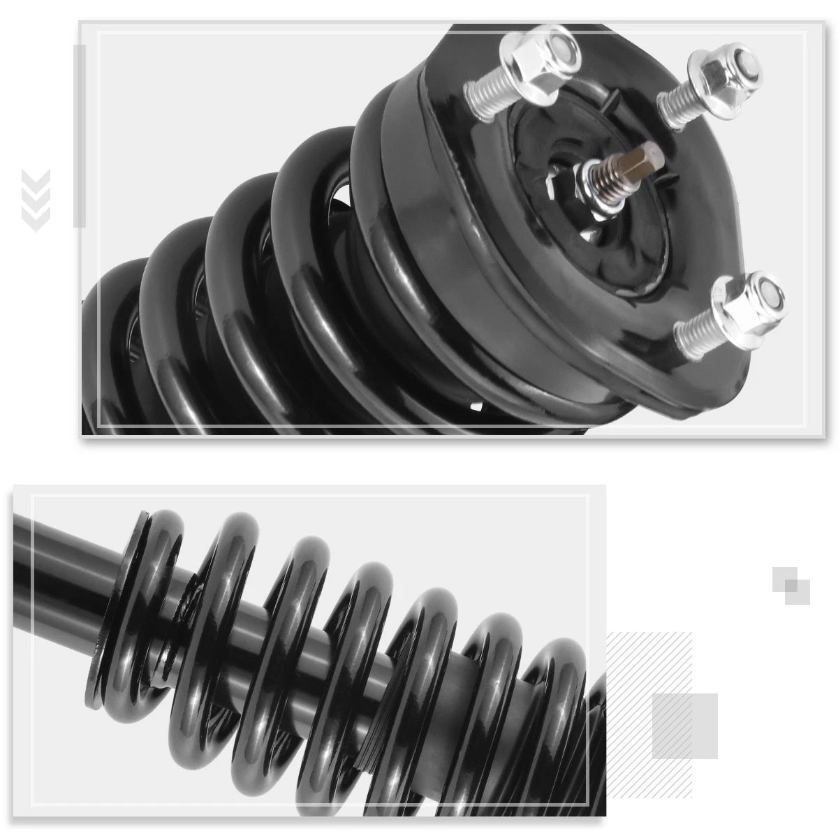 Complete Front Struts Assembly w/Coil Springs for Dodge Dakota/Mit Raider (2005–2009)